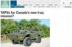كندا ترسل مدرعات حرب شوارع لبعثتها التدريبية ي العراق