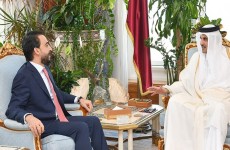 مصادر : الحلبوسي وامير قطر في اتفاقيات بدلا عن خميس الخنجر في الدوحة .