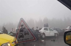 بالفيديو.. لحظة تصادم أكثر من 30 سيارة في الجزائر