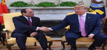 ترامب للسيسي: ميلانيا راقت لها حفاوة الاستقبال أثناء زيارتها مصر والأهرامات أعجبتها