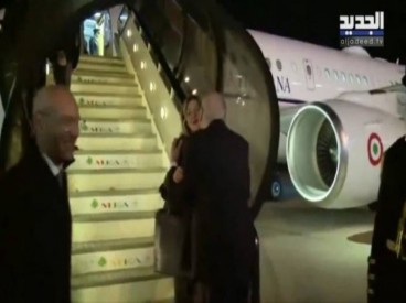 ميقاتي يتعرض لموقف محرج خلال استقبال رئيسة الوزراء الإيطالية (فيديو)