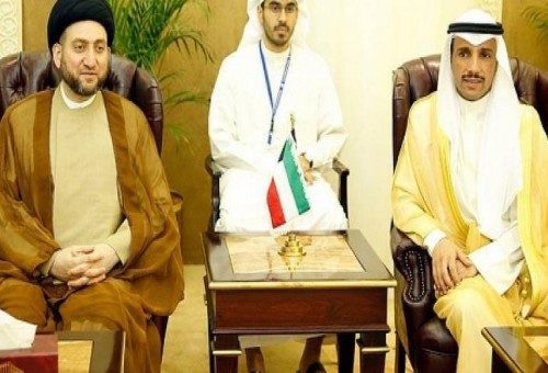 الحكيم يلتقي رئيس مجلس الامة الكويتي "الغانم" و يدعوه الى "تضافر الجهود"