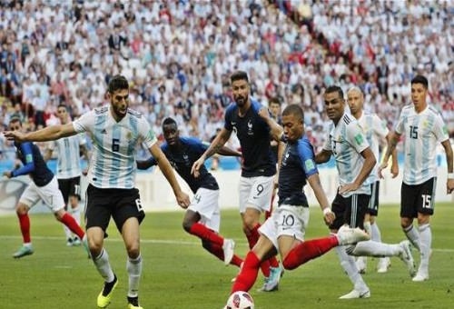 فرنسا تتأهل للدور ربع النهائي من مونديال روسيا بفوز على الارجنتين بنتيجة 4-3